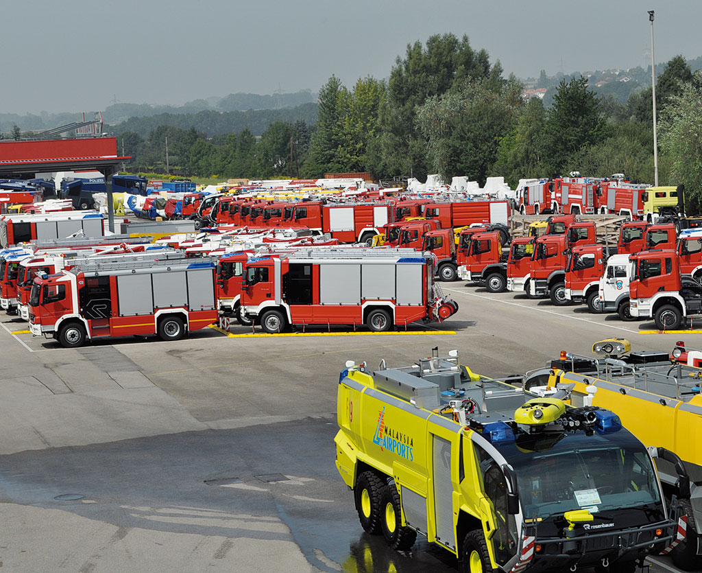 Auslieferungsplatz von Rosenbauer