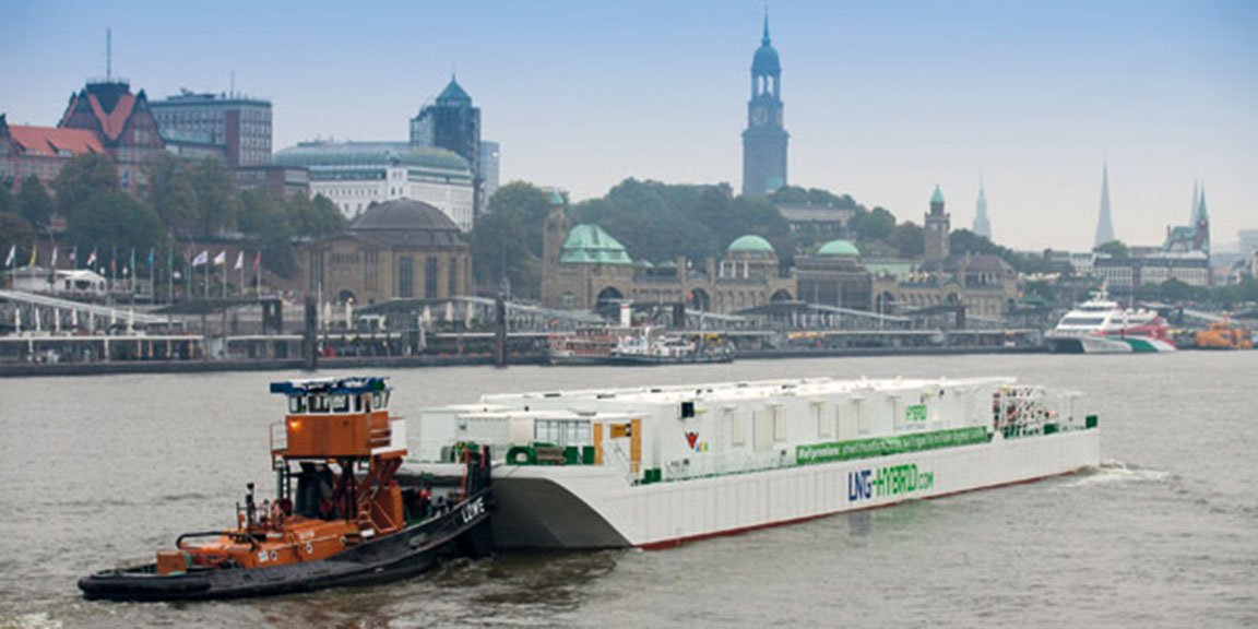 Die LNG-Barge